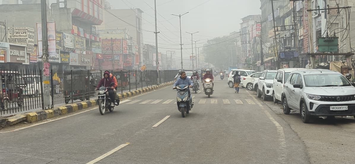 Light drizzle greeted the New Year, but no sunshine.