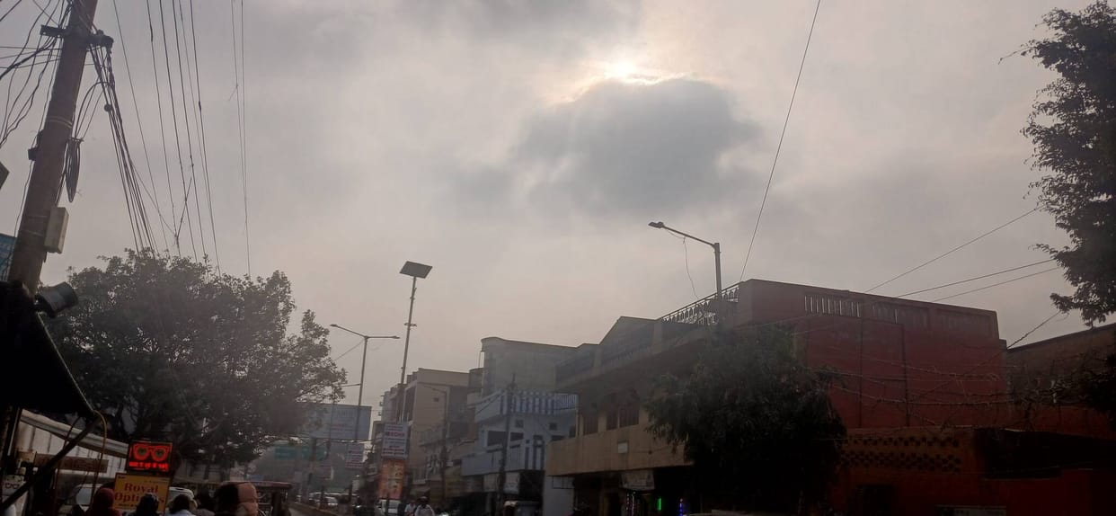 Cloudy skies with light fog, school holidays extended