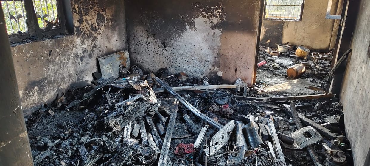 Fire breaks out in a residential house in Dumher village, causing loss of Rs 4 lakh