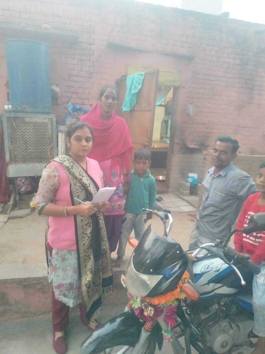 Teachers are in the field to find students who are out of school.