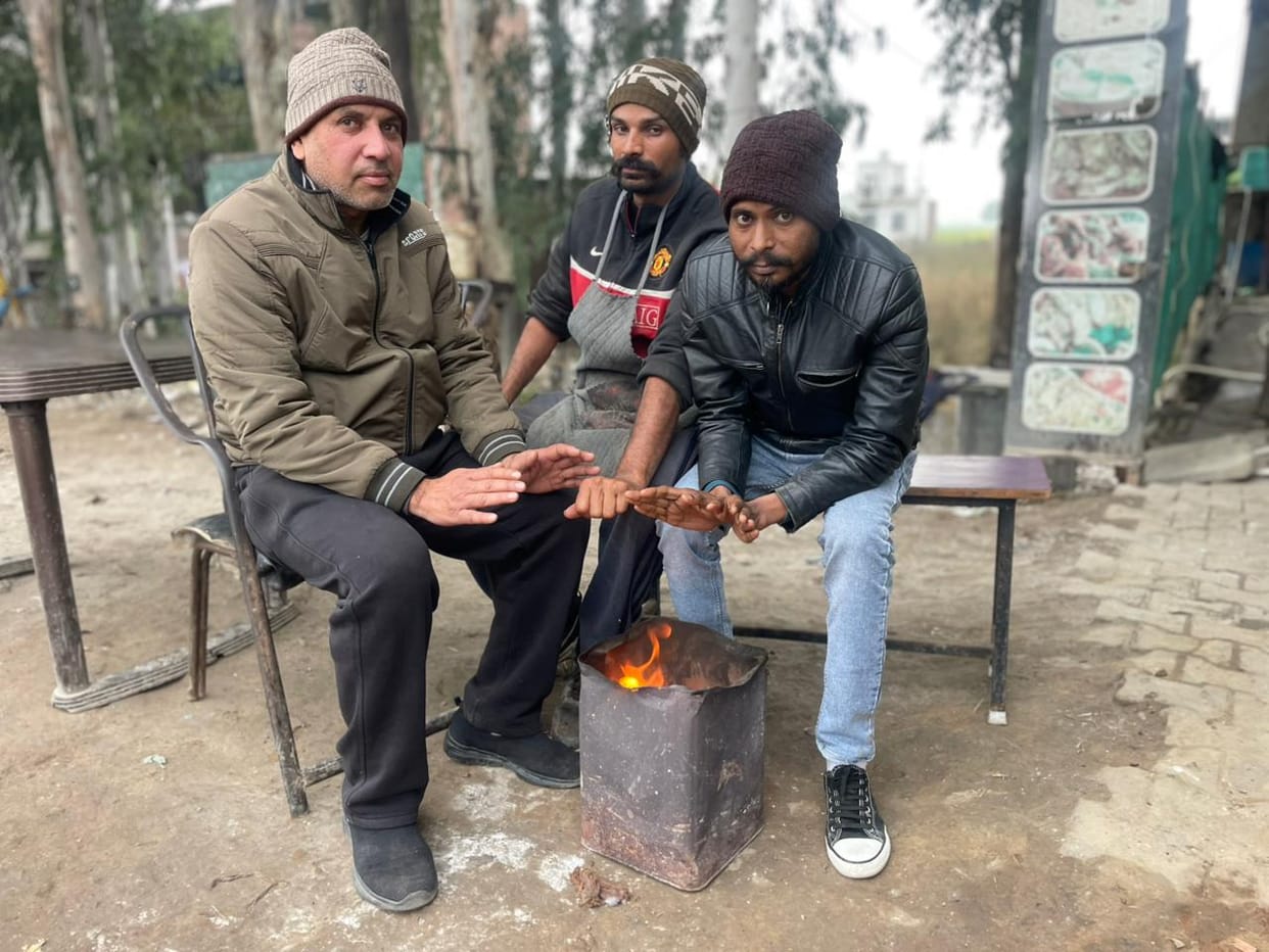 Pollution and cold wave hit people hard