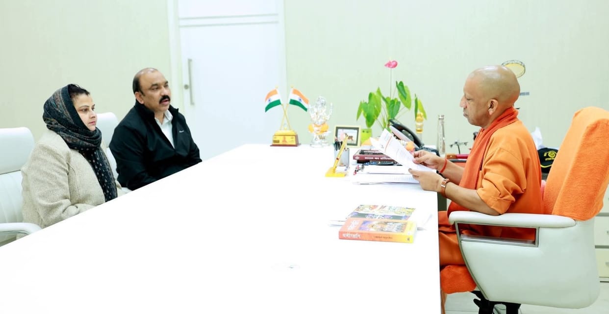 Nagar Panchayat President met the CM for underground line