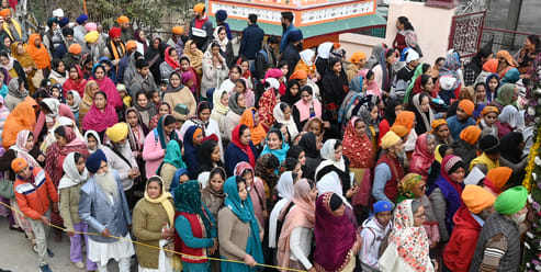 Celebration of Guru Gobind Singh's Prakash Parv in Mandi
