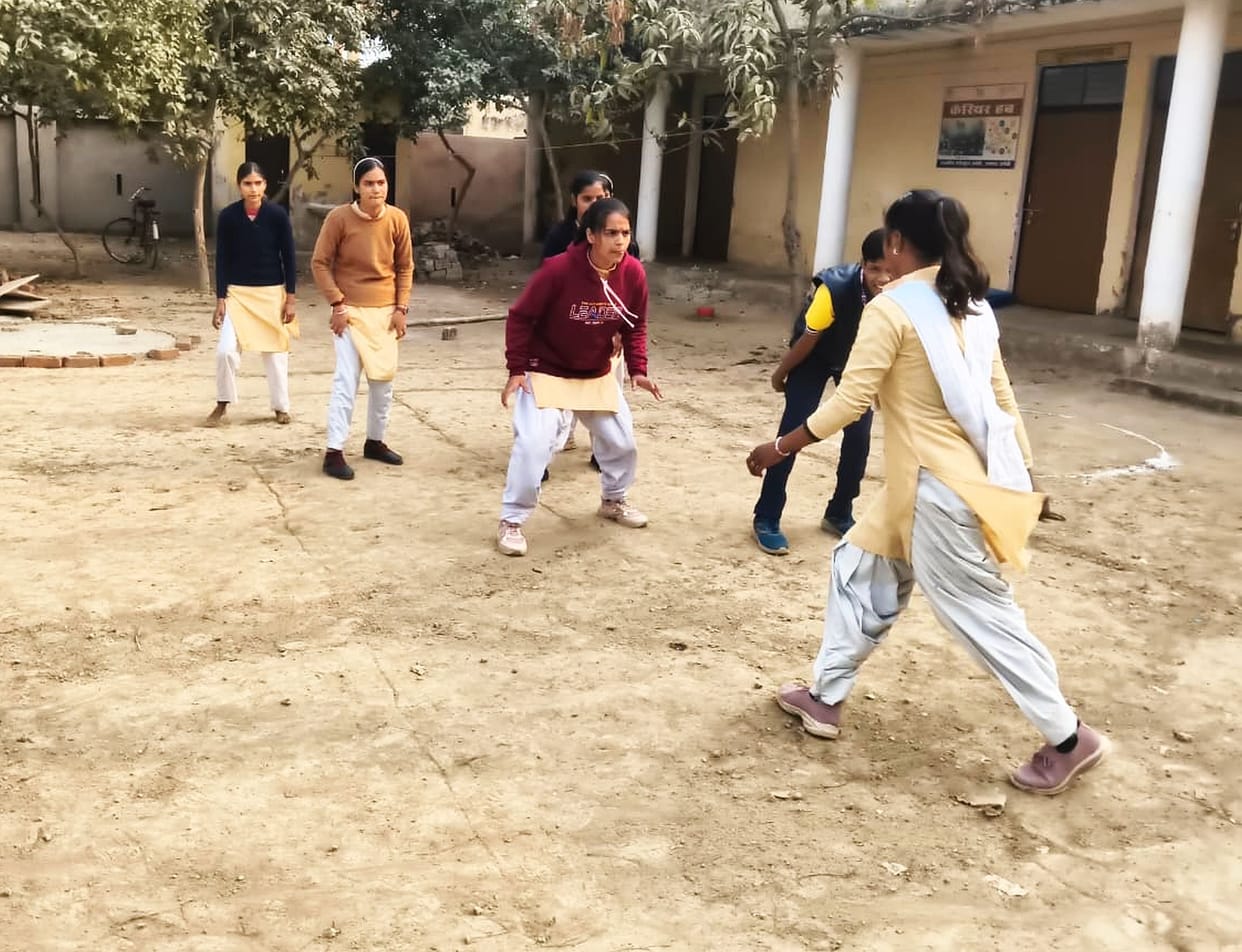 Neha's team wins the Kabaddi competition