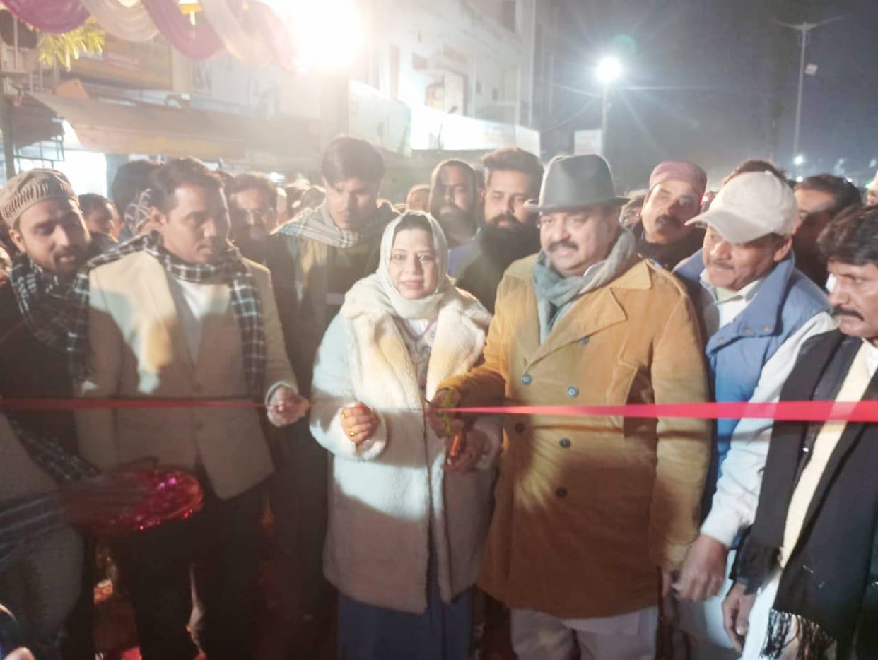The route from Lavela Chowk to the courthouse has been illuminated, and tricolor lights have also been installed.