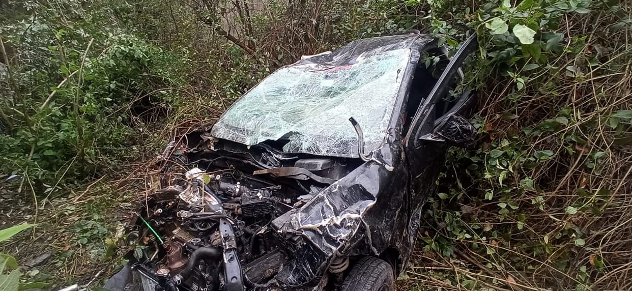 Car crashes near Ind Nala, couple killed, one injured