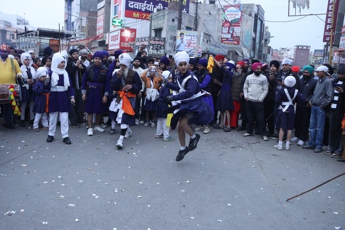 Nagar Kirtan held on the occasion of Guru Gobind Singh's birth anniversary
