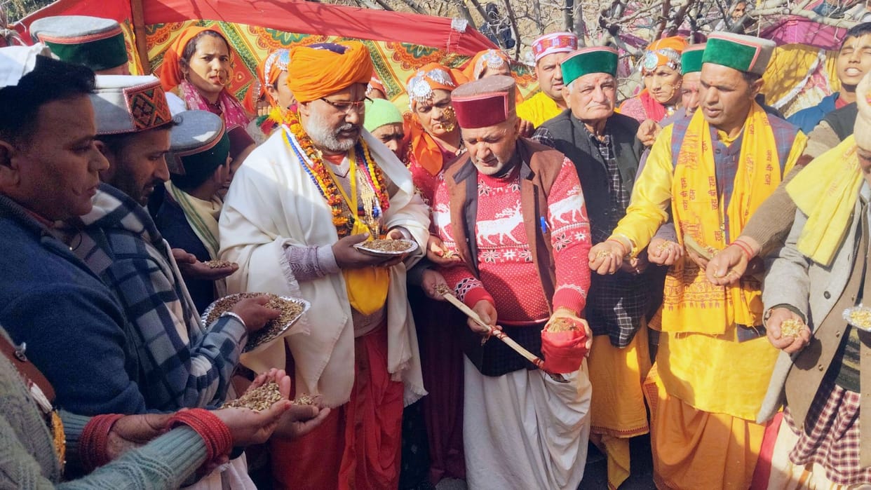 Formal conclusion of the seven-day long Shrimad Bhagwat Katha in Karana