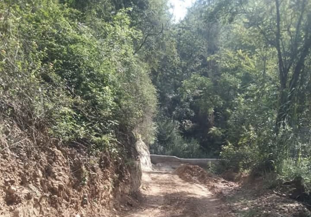 Two kilometers of road in Barsar has not been paved even after 15 years.