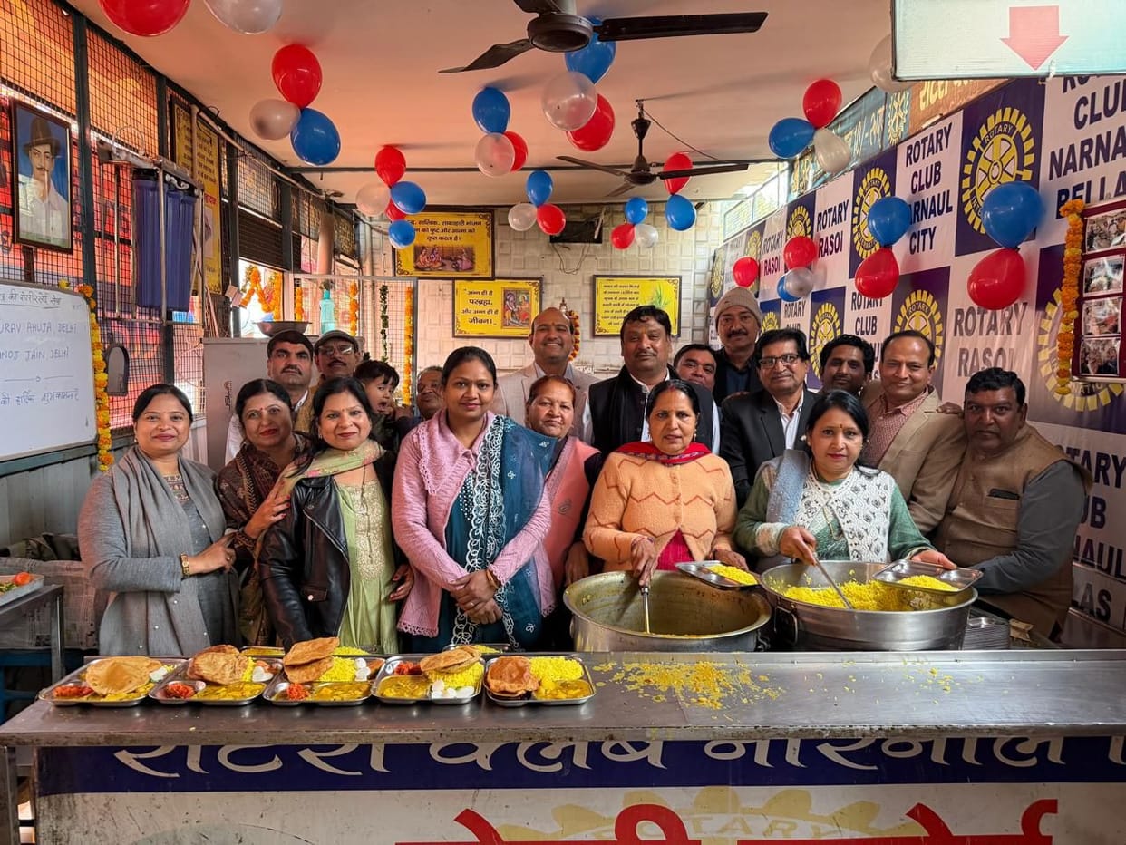 The New Year was celebrated with love and harmony at the Rotary kitchen.