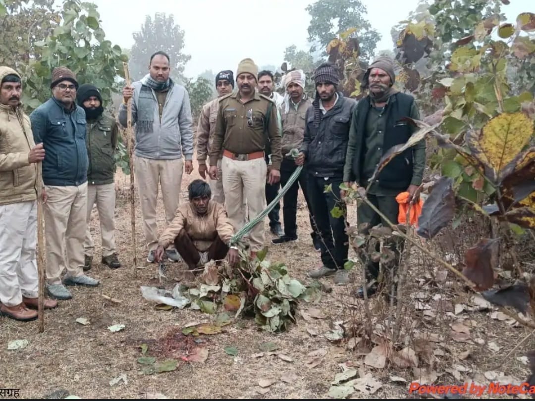 पुलिस की गिरफ्त में आरोपी।