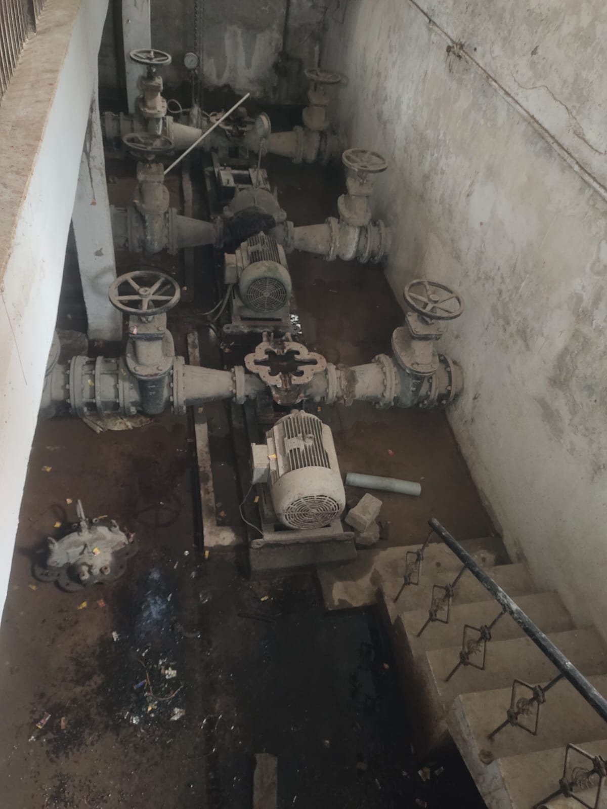Overhead tanks have not been cleaned for 20 months.
