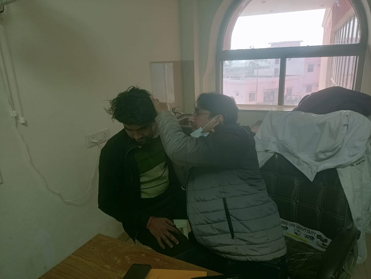 The harsh weather is taking its toll...the number of patients with sore throats and earaches has increased.