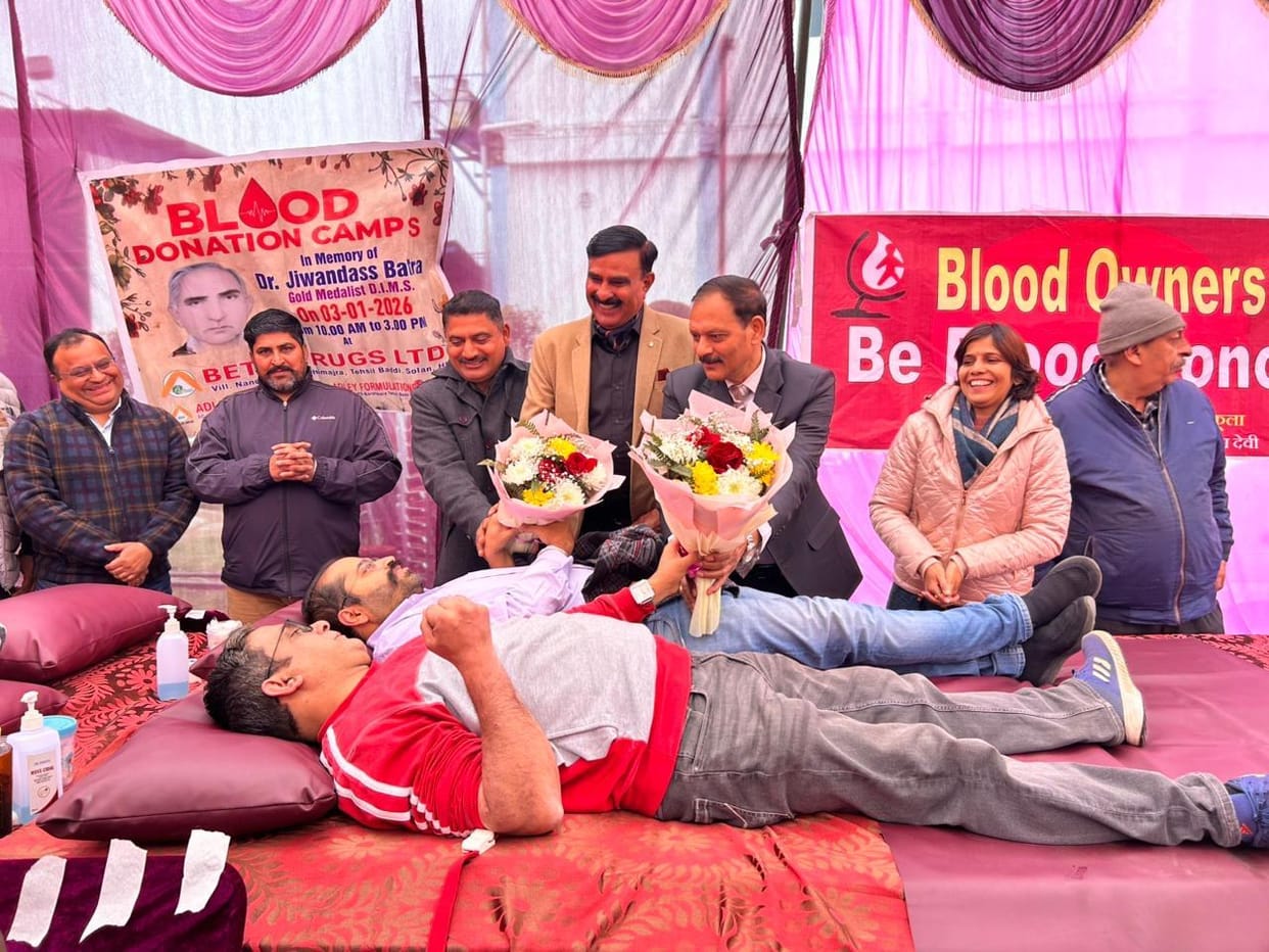 85 people, including five women, donated blood in Nandpur.