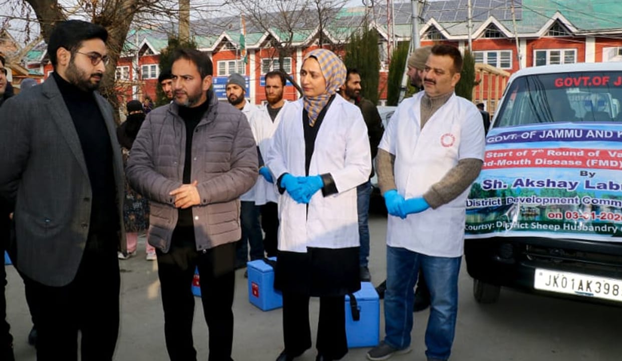 Srinagar, FMD Vaccination, Sheeps, DC Akashay Labroo