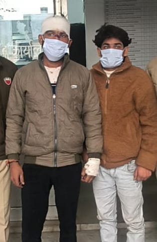 Two accused who crushed a person with a car arrested