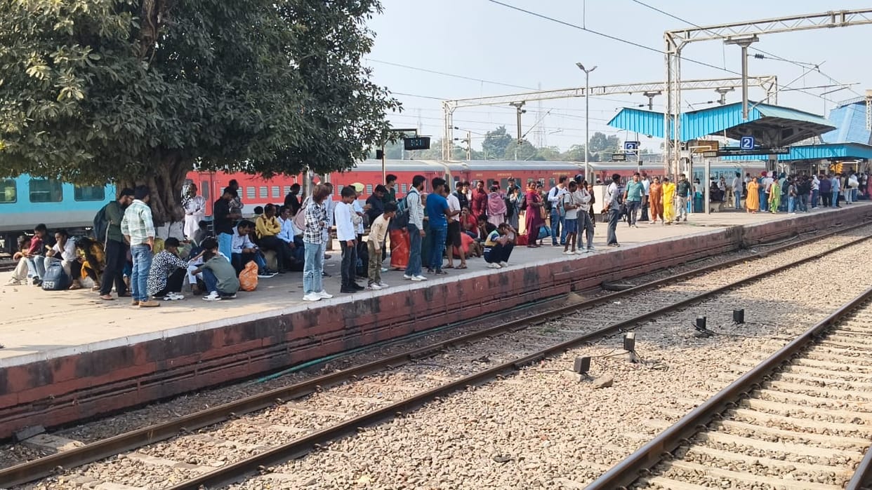 Trains are running more than six hours late due to fog