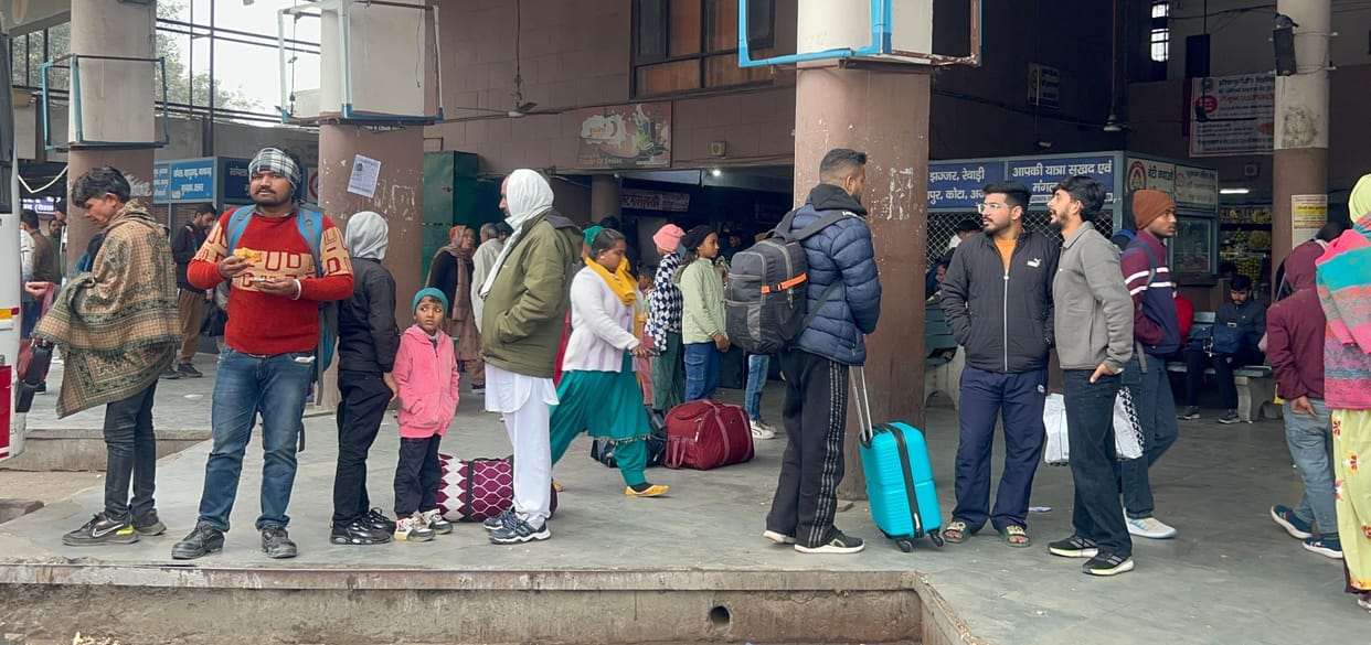 Passengers on the Meham-Badli route are facing wait times of up to an hour.