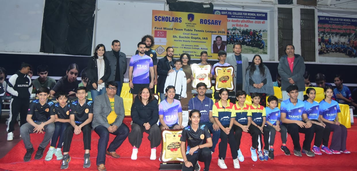 Friends Sports Club won the first mixed table tennis tournament.