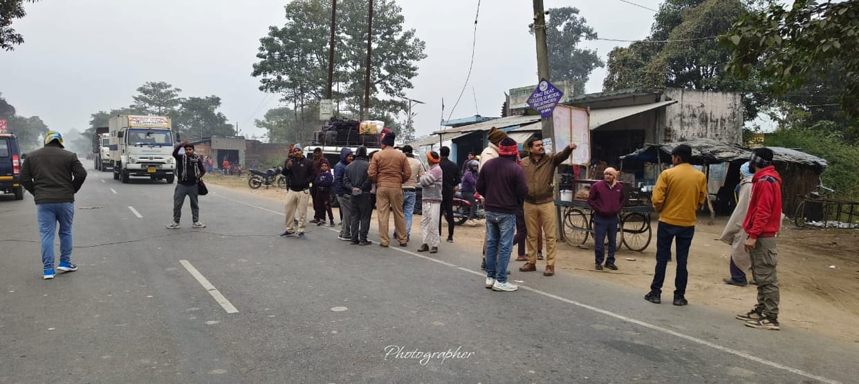 High tension power line wire fell on Palia road