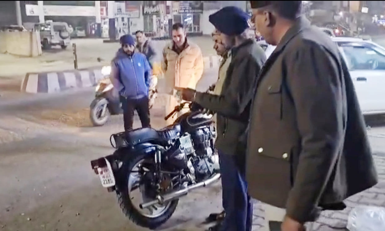 A challan of Rs 10,500 was issued for a modified silencer