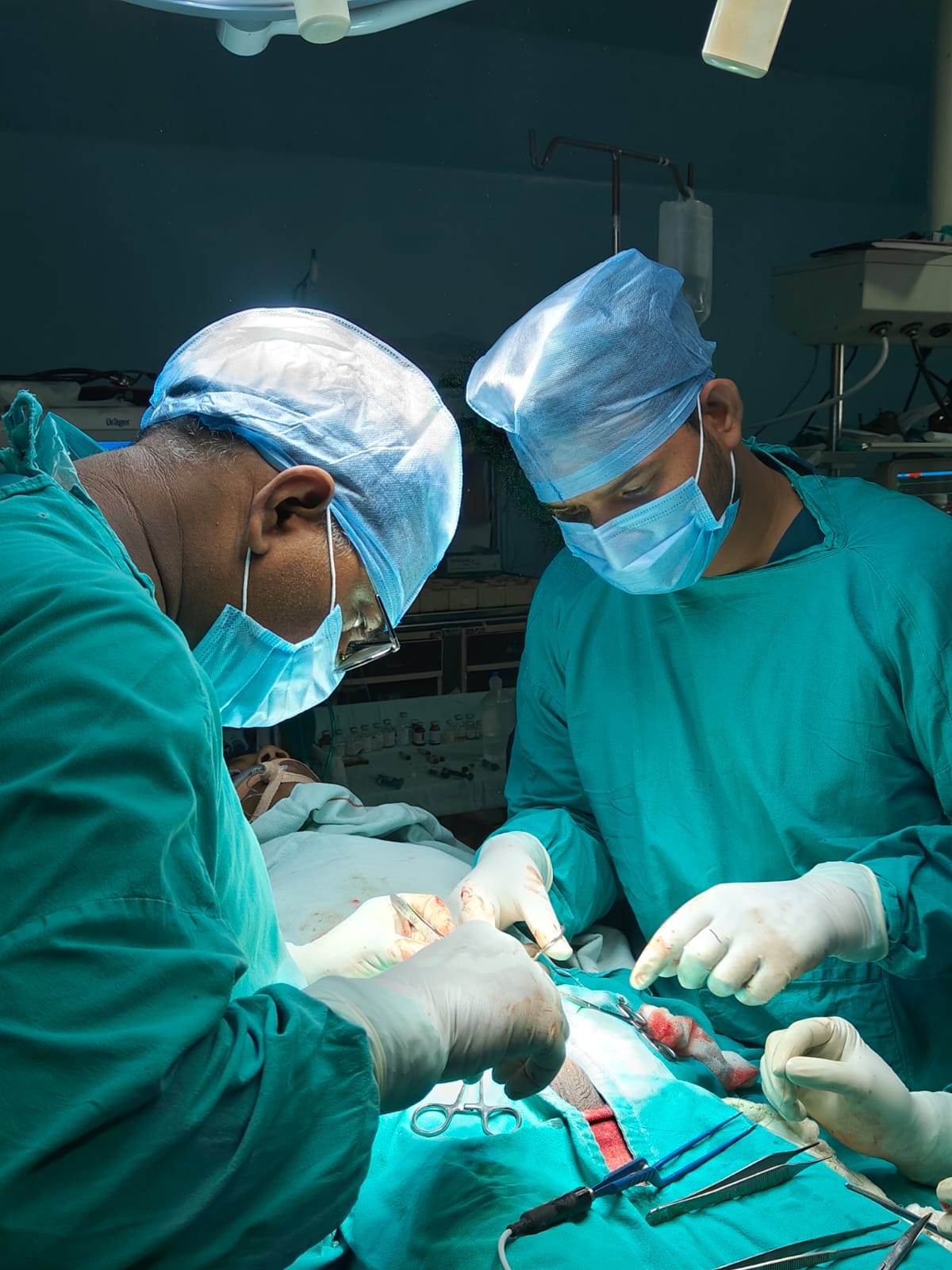 The child's incomplete urinary tract was completed through surgery.