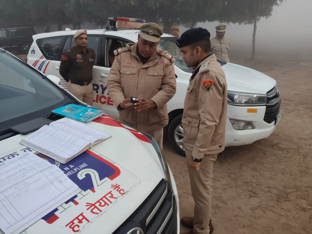 Weekly parade at police lines, a display of field-ready policing