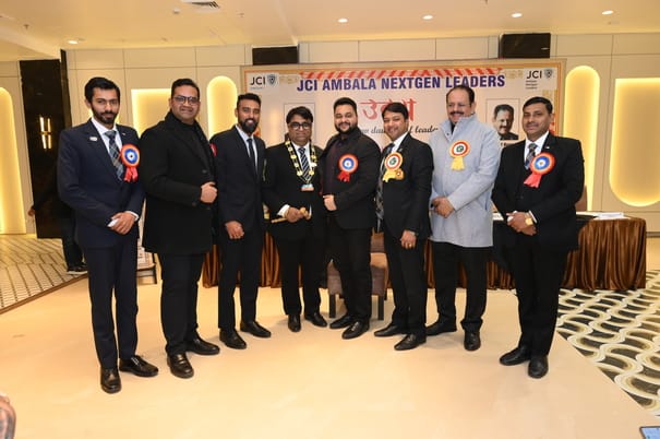Pankaj becomes President of JCI Ambala NextGen Leaders