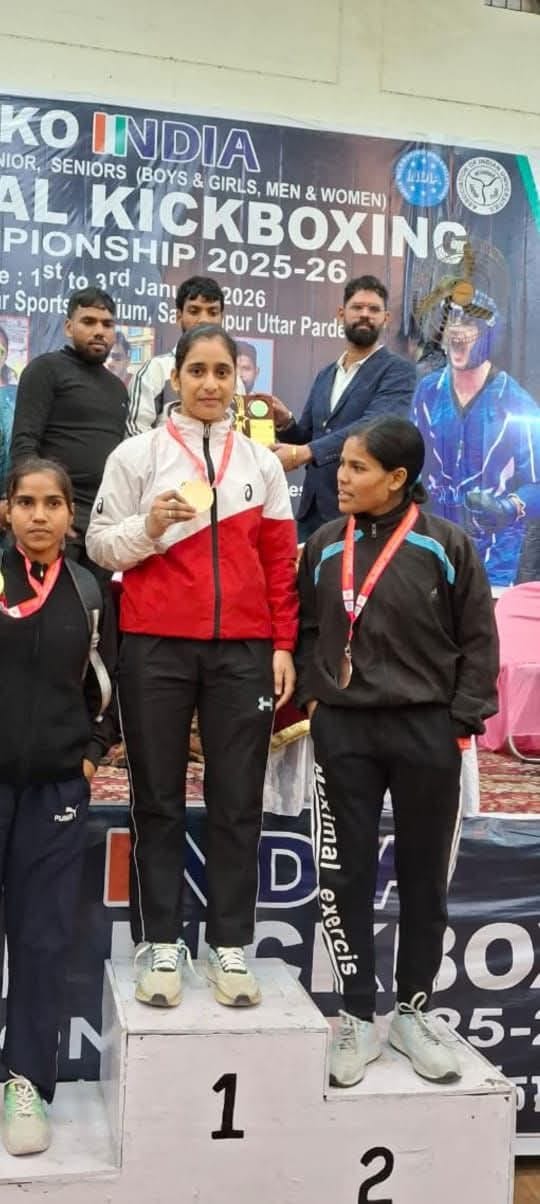 Kanchan Joshi won the gold medal in kickboxing.