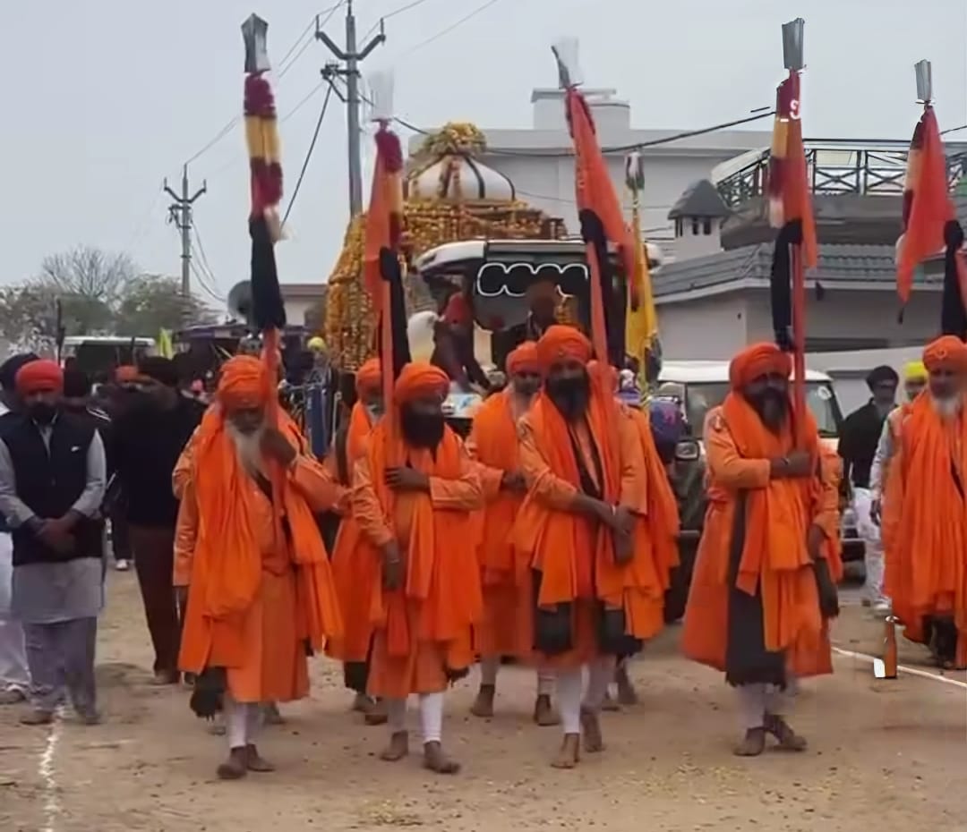 Nagar Kirtan held on the occasion of Guru Gobind Singh's birth anniversary