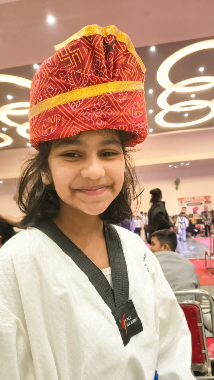 Samaira won gold medal in Taekwondo Championship