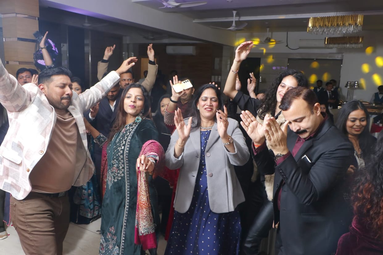 Children and women enjoyed the New Year celebrations.