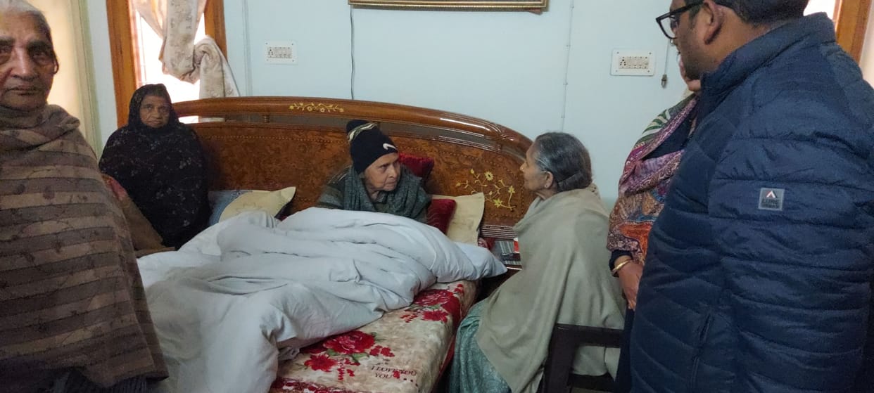 Condolences on the demise of Teluram Badanpur, Hisar MLA consoles the family