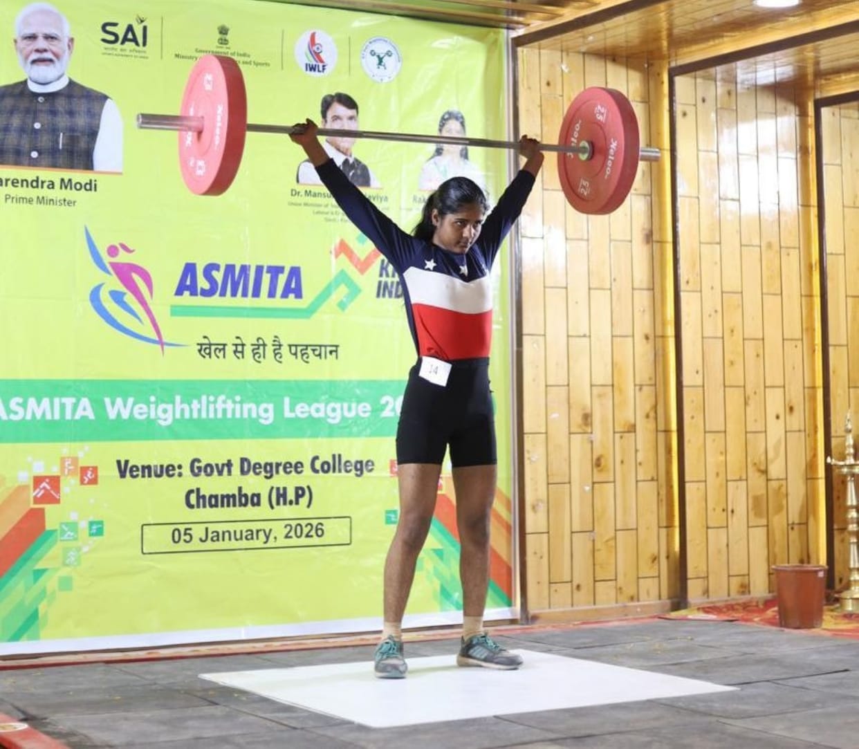Radhika topped the 48 kg weight category and Isha in the 53 kg category.