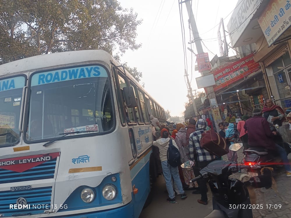 Passengers are not getting buses from Meham to Bhiwani and Gohana.