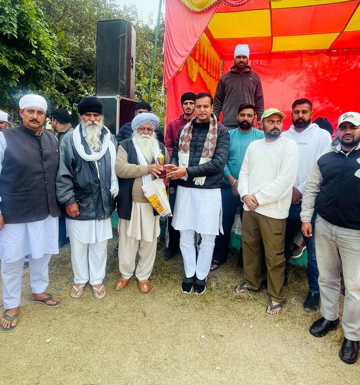 The team of village Thedi became the winner in the Kabaddi competition