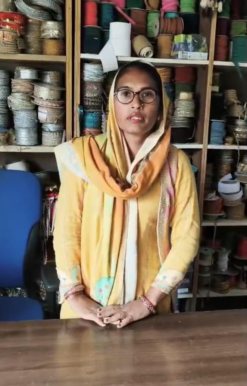 Gurjit Kaur, a woman from Block Odhan, moved on the path of self-reliance.