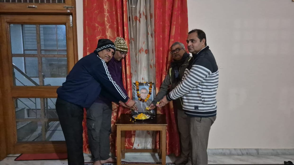 Celebrated the birth anniversary of teacher leader Omprakash Sharma
