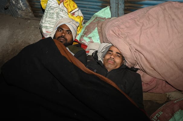 Those who sleep under the open sky for a blanket, and those who leave them in this condition are both careless.