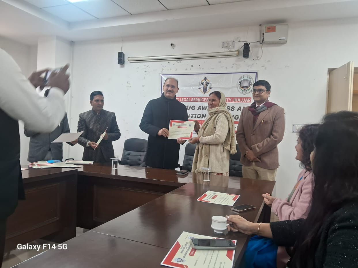The judge honored the Matanhel Sarpanch.