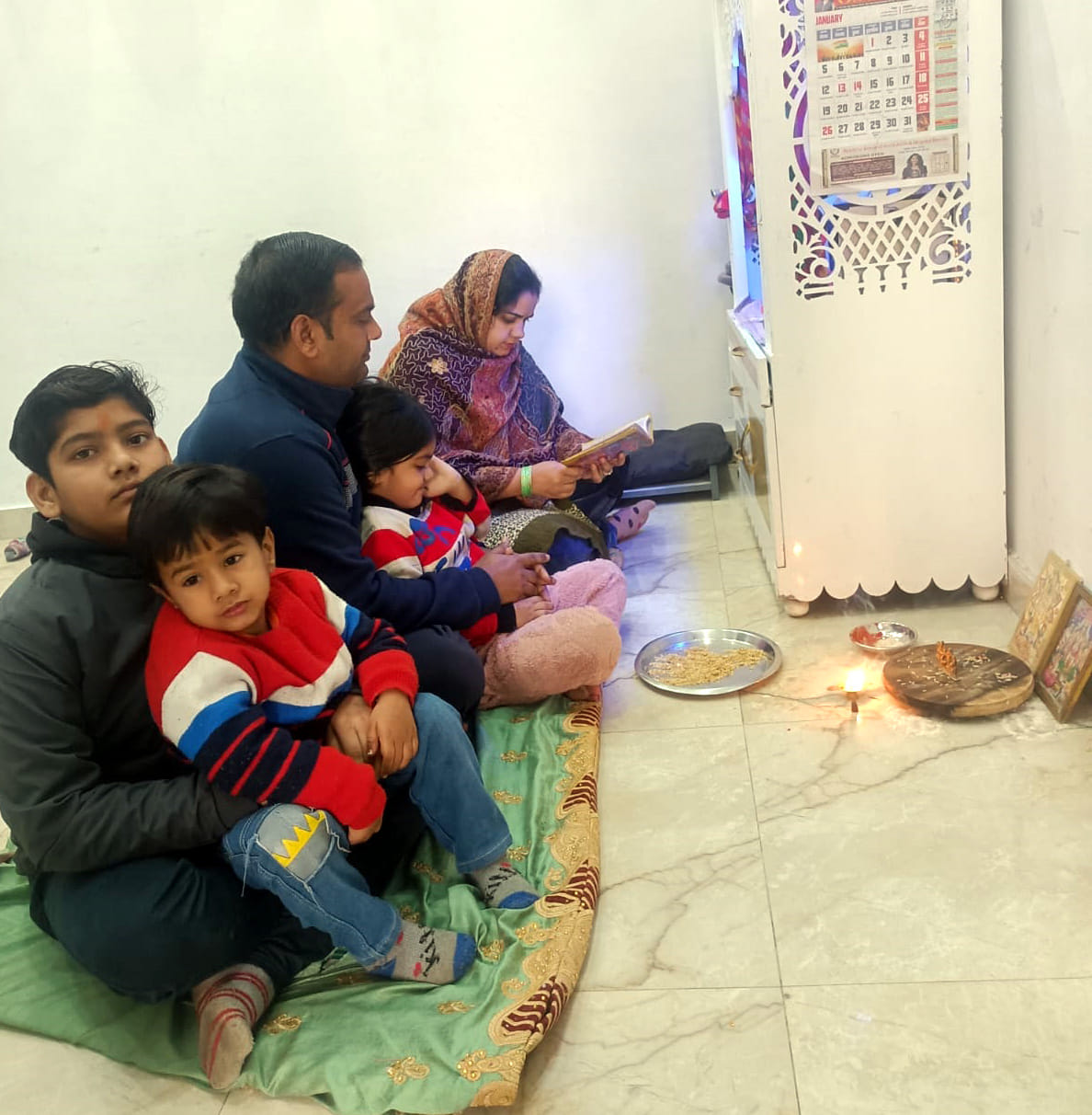 On Sakat Chauth, mothers observed a fast and prayed for the long life of their children.