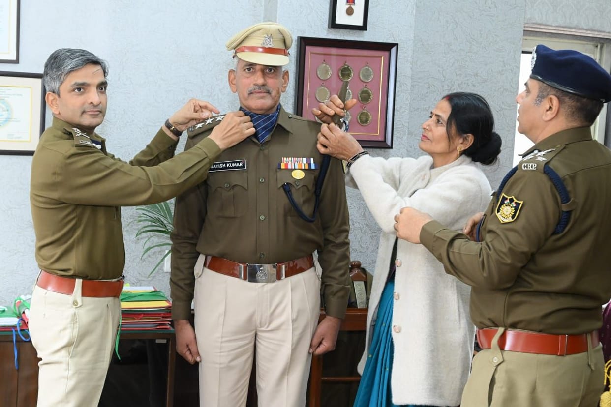Inspector Satish Yadav has been promoted to Assistant Commandant.