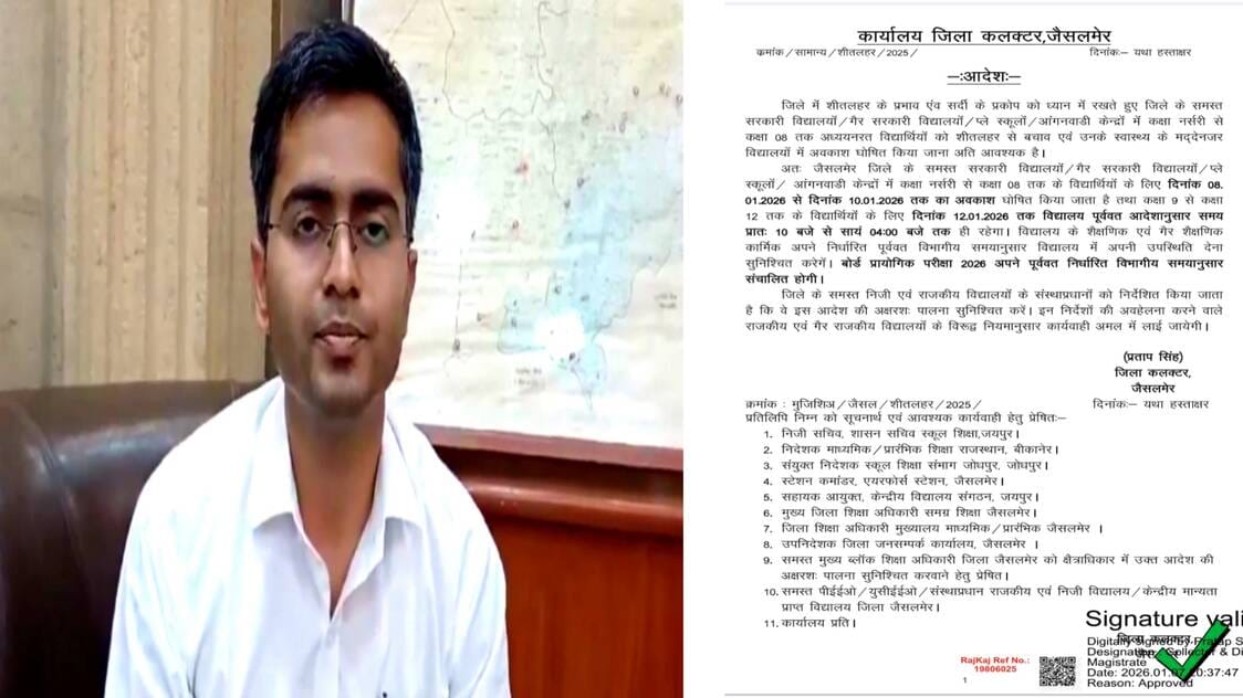 जैसलमेर जिला कलेक्टर प्रताप सिंह