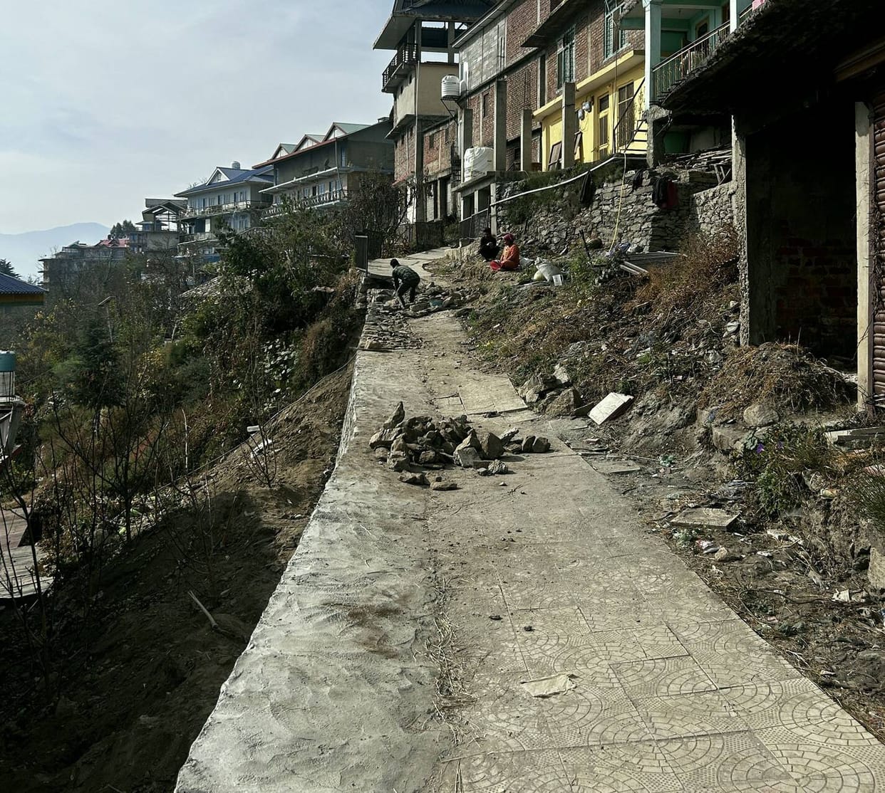 The condition of the road leading to Budha Mahadev Temple has improved