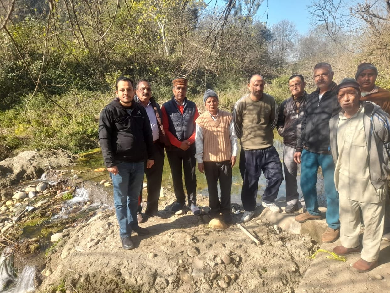 Jal Shakti Department inspected Aauhar-Bhajwani irrigation scheme