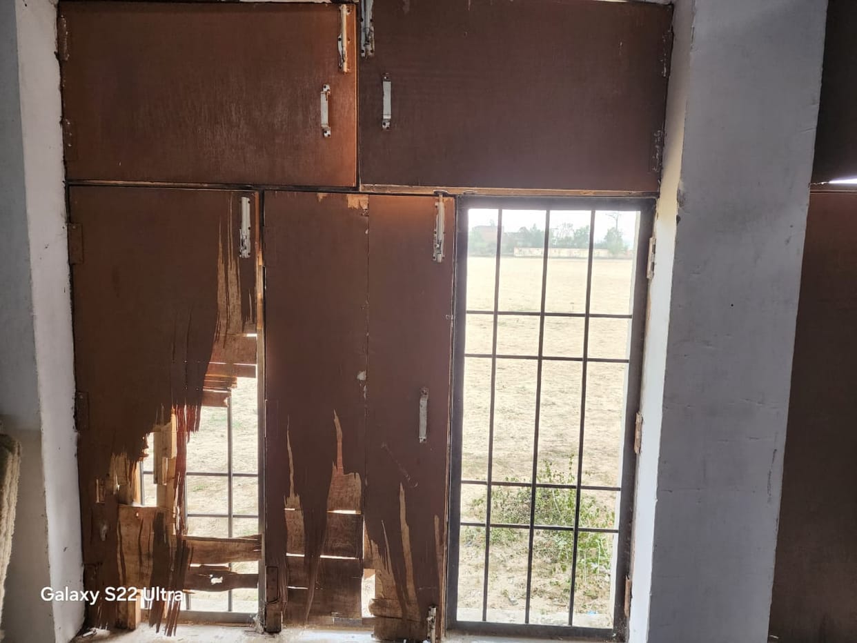 Khakhra village's mini stadium in a dilapidated condition