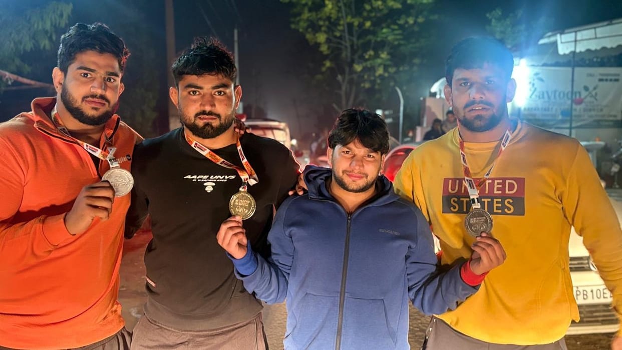 Bindu won gold, Nishant and Sonu won bronze medals in wrestling.
