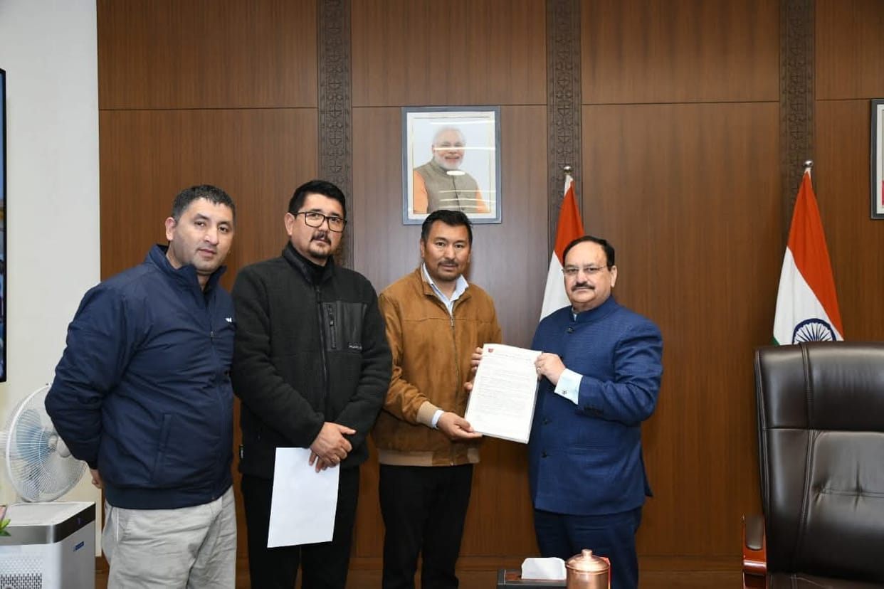 Leh, BJP Leader, Meet Union Health Minister, JP Nadda