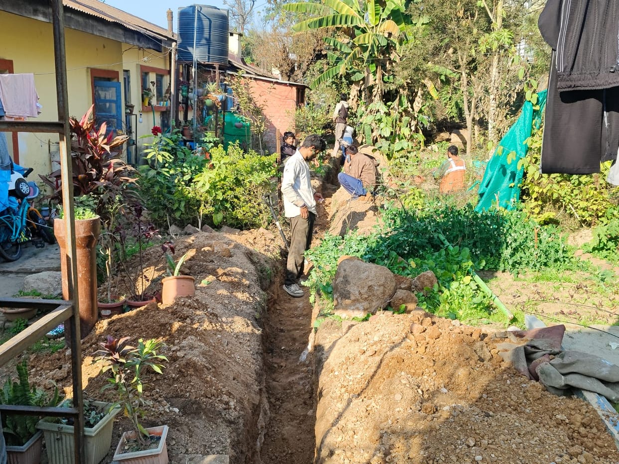 Work on the new sewerage scheme began in the city.