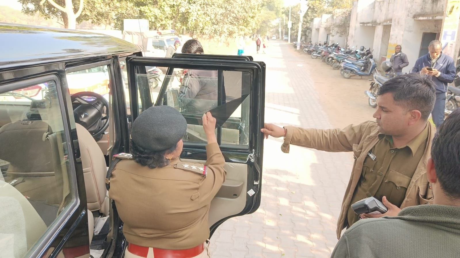 32,000 challan for black Scorpio, seized